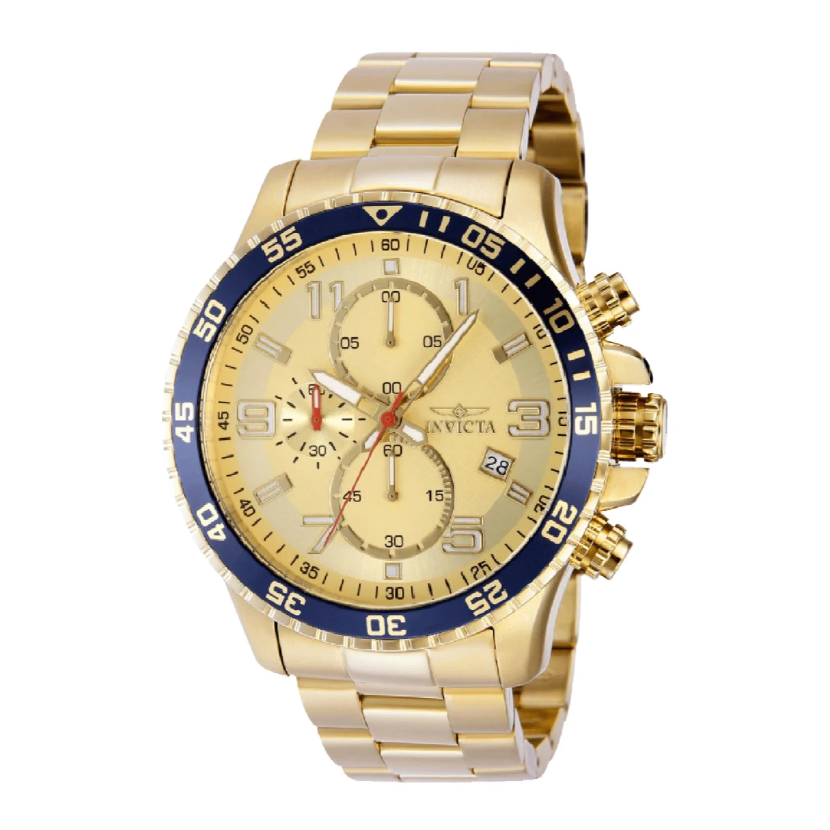 Invicta Specialty Mach Gala Watch - 48mm, Gold (69819) 48 mm kol saati