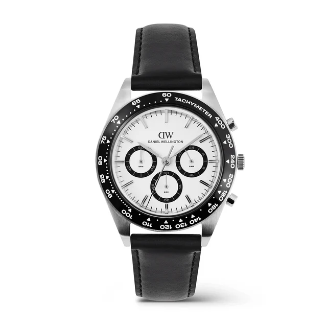 DANIEL WELLINGTON Iconic Tachymeter Sheffield Silver DW00100951 kol saati