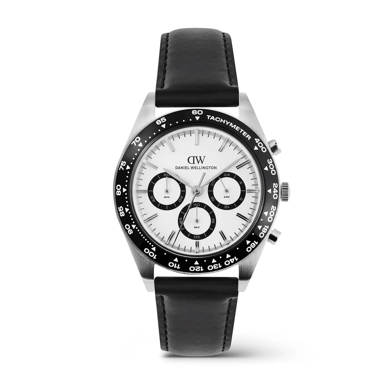DANIEL WELLINGTON Iconic Tachymeter Sheffield Silver DW00100951 42 mm kol saati