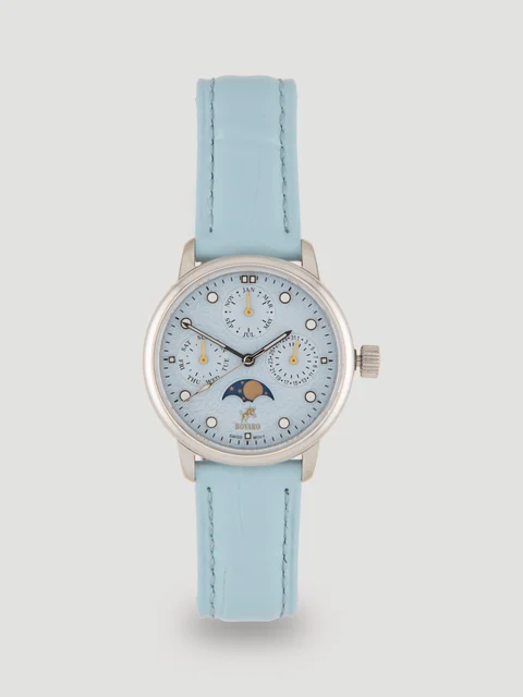 Bovarowatches Lunar Azure Regular Number 32mm Lunar Azure Regular Number kol saati