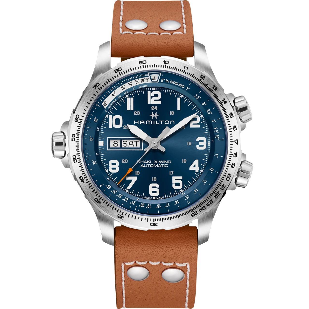 Hamilton Khaki Aviation X-Wind Day Date Auto H77765541 45 mm kol saati