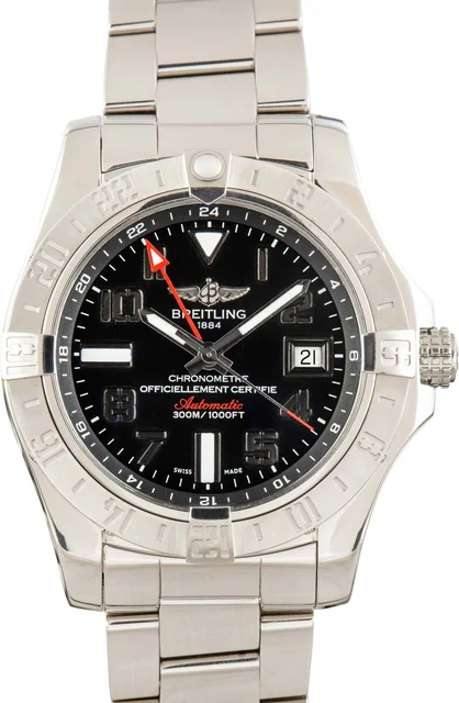 Breitling Black Dial Avenger II GMT A3239011/BC34 kol saati