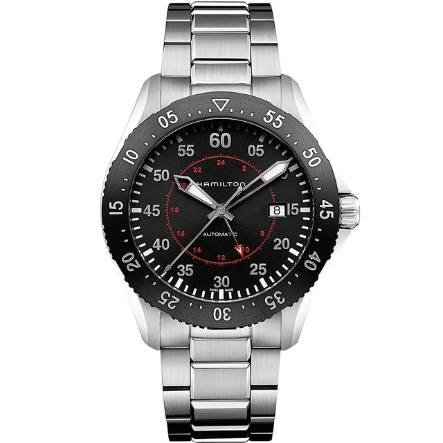 Hamilton Khaki Aviation Khaki Pilot GMT Auto H76755135 kol saati