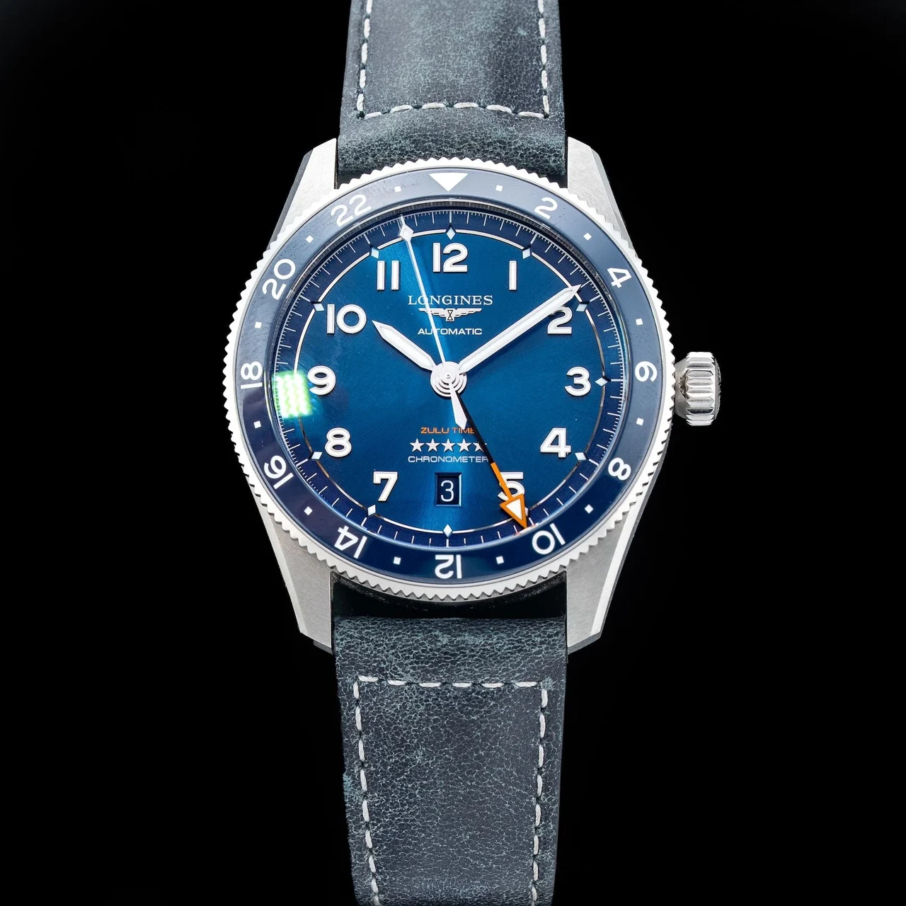 Longines Spirit Zulu Time 210009N35183 42 mm kol saati
