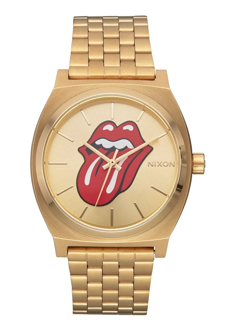 Nixon US Rolling Stones Time Teller - Gold / Gold A1356-509-00 kol saati