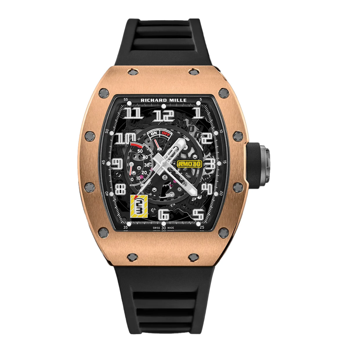 Richard Mille Rose Gold Richard Mille RM030 Rose Gold 50 mm kol saati