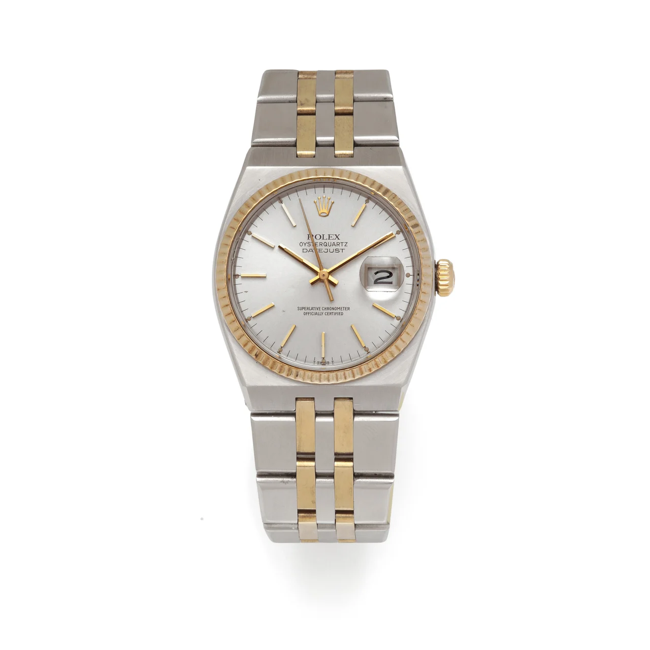 Rolex Datejust OysterQuartz Ref. 17013 Blue Dial 36 mm kol saati