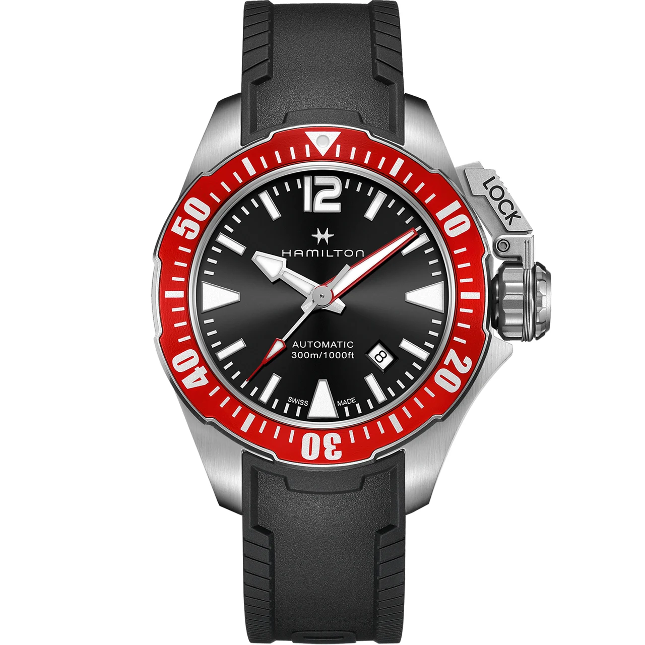 Hamilton Khaki Navy Frogman Auto H77725335 42 mm kol saati