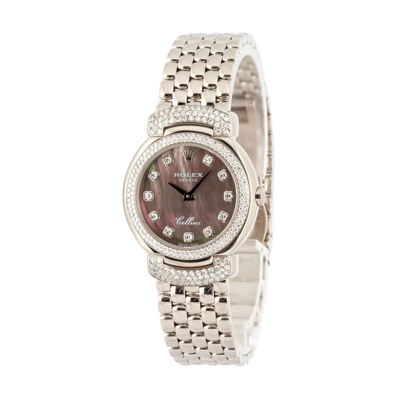 Rolex Cellini 6673 White Gold 6673/9 26 mm kol saati