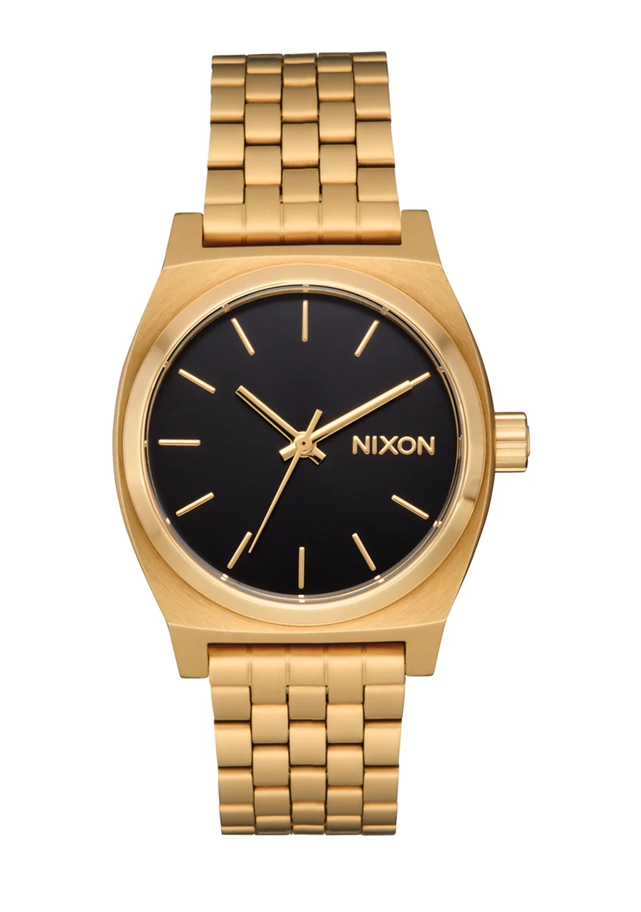 Nixon US Medium Time Teller - Gold / Black / Gold A1130-5333-00 31 mm kol saati