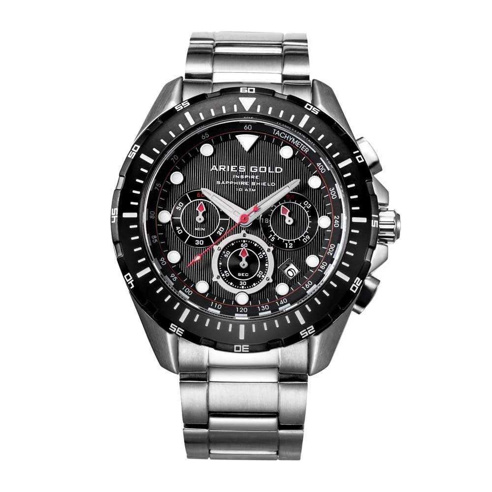 Aries Gold Atlantic G 7002 SBK-BK 45 mm kol saati