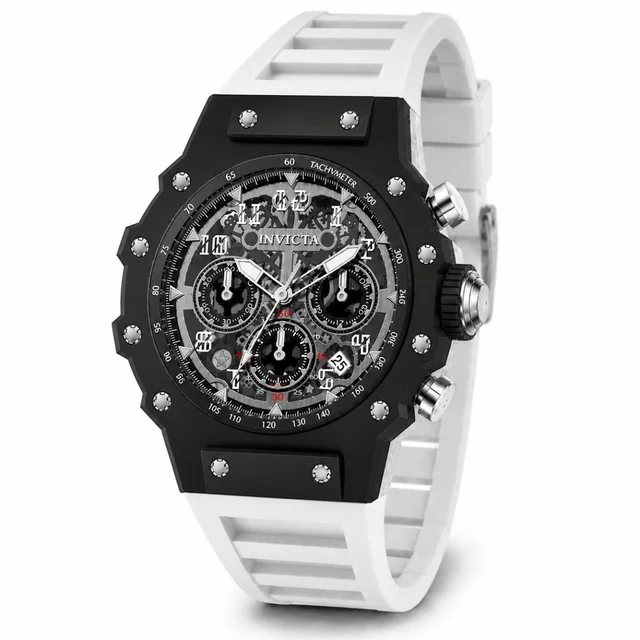 Invicta Racing Vaulthan Watch - 44mm, White (69675) kol saati