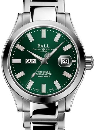 Ball Watch Co. Engineer III Marvelight Chronometer Day-Date Green - Ltd Ed 1000pcs Ref. NM