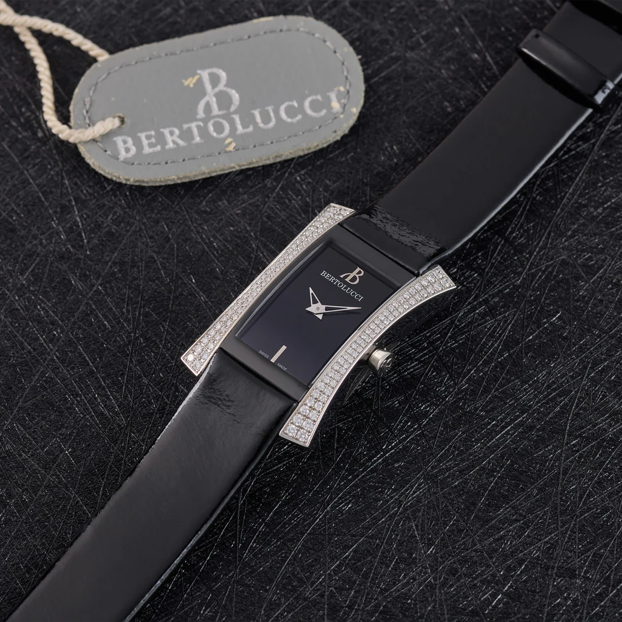 Bertolucci BERTOLUCCI, REF. 923.50.41.2.123.001, VOGLIA, DIAMOND, NOS, STAINLESS STEEL kol saati