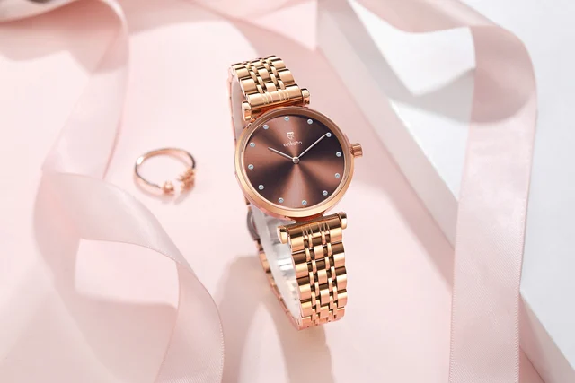 Enkatawatches Pyxis II Brown Metallic kol saati