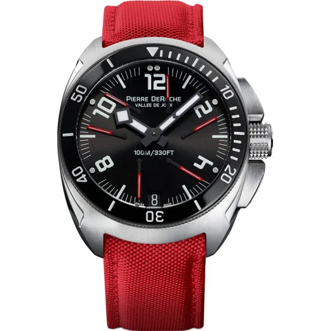 Pierre DeRoche GrandCliff 1004 Royal Retro Red GRCEVO10013TICE0-001TIS-R kol saati