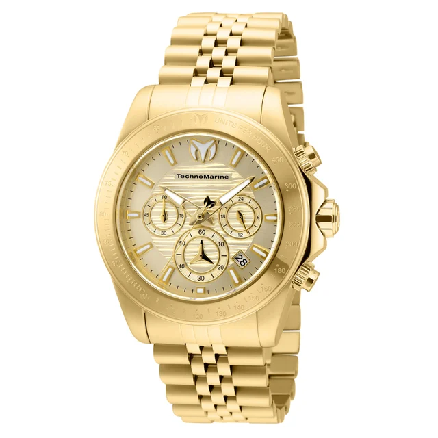 Invicta TechnoMarine Manta Ray Watch - 42mm, Gold (TM-219022) kol saati