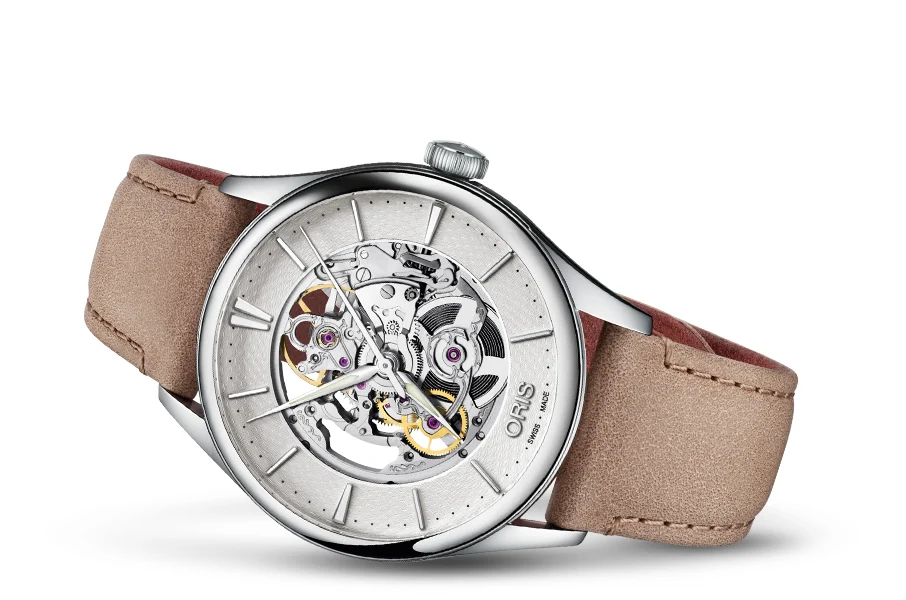Oris Artelier Skeleton 01 734 7721 4051-07 5 21 33FC 40 mm kol saati