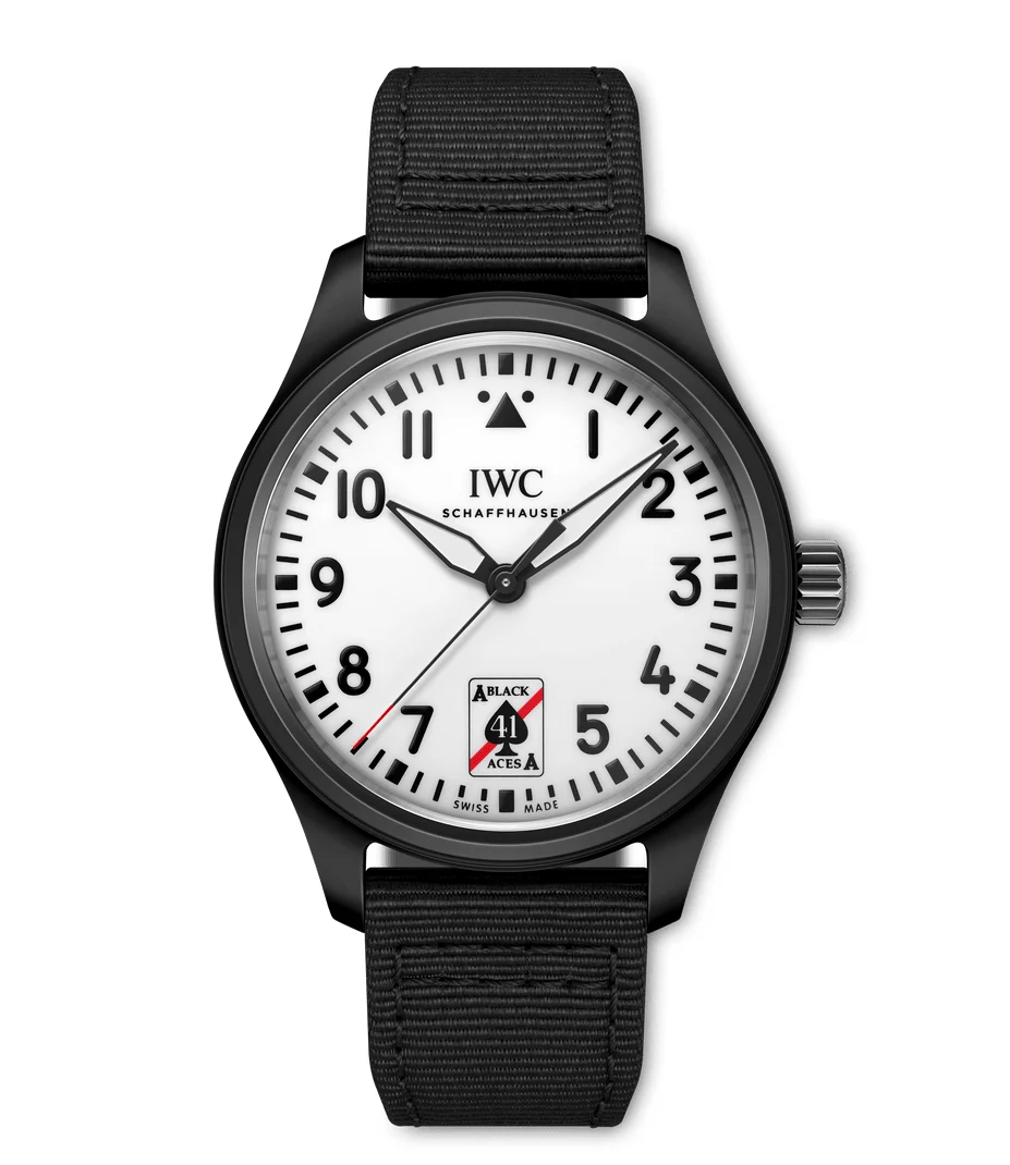 IWC Pilots Watch Automatic 41 Black Aces IW326905 41 mm kol saati