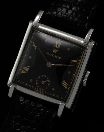 Rolex With Black Roman Dial kol saati