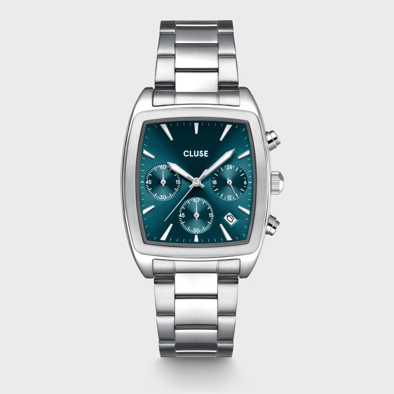 CLUSE Quartaut Chrono Watch Steel, Blue, Silver Colour CW52001 kol saati