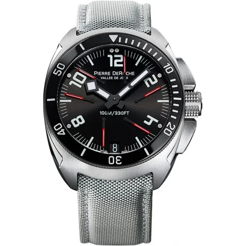 Pierre DeRoche GrandCliff 1004 Royal Retro Grey GRCEVO100013TICE0-001TIS-G kol saati