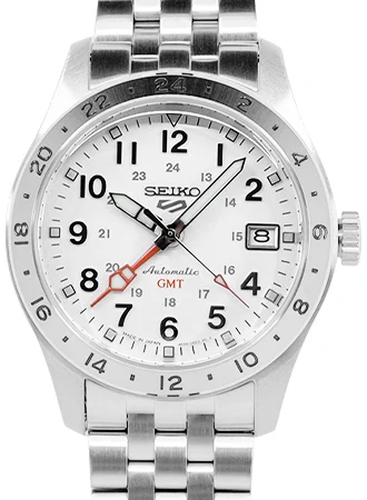 Seiko 5 Japan Seiko 5 Sports “Field Sports Style” GMT White Ref. SBSC009 SBSC009/SKO 47.9 mm kol saati