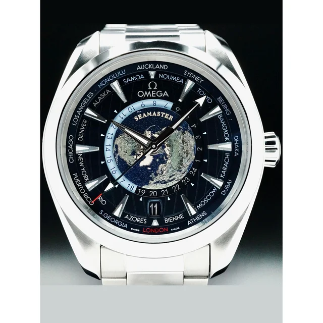 OMEGA Seamaster Aqua Terra 150m GMT World Timer 43mm 210000073694 kol saati