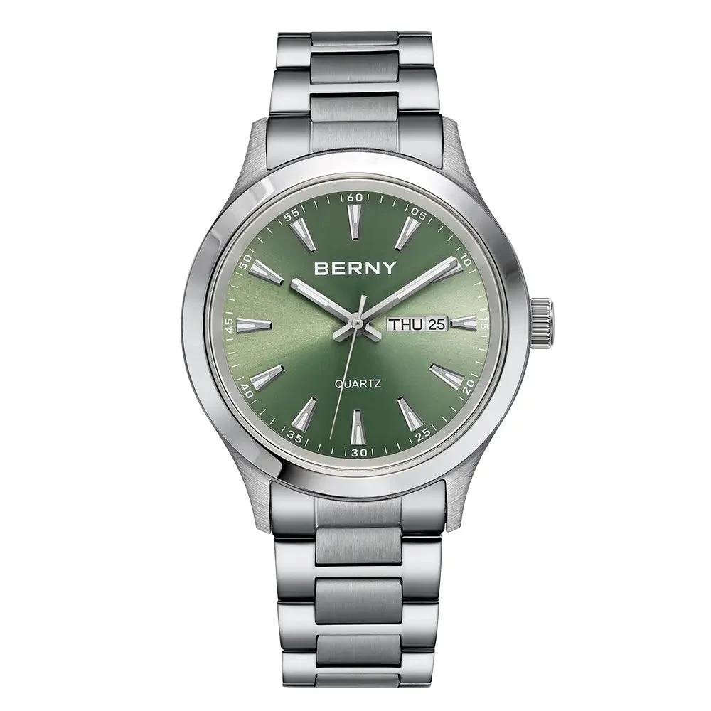 BERNY Men Quartz Dress Watch-2676M 2676M-RD kol saati