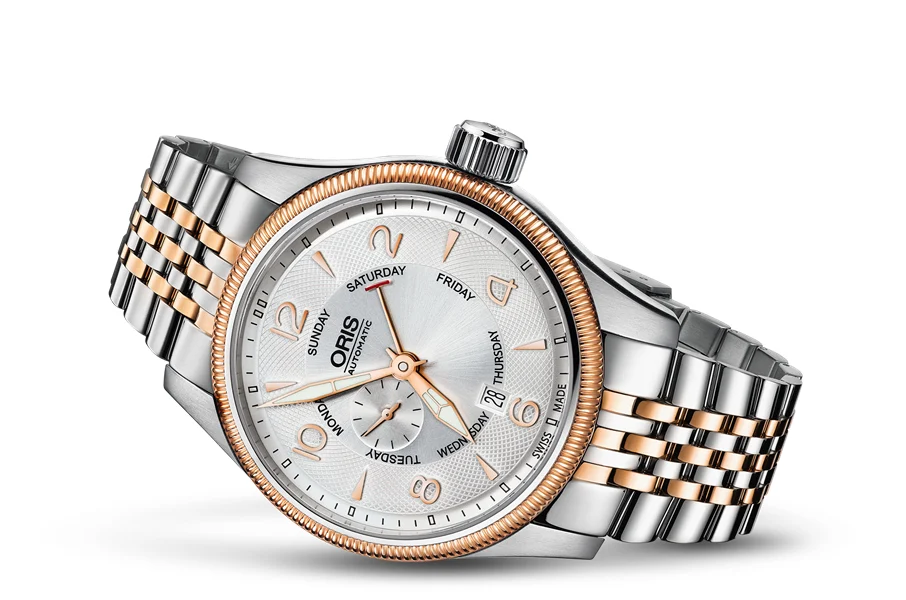 Oris Big Crown Small Second, Pointer Day 01 745 7688 4361-07 8 22 32 44 mm kol saati