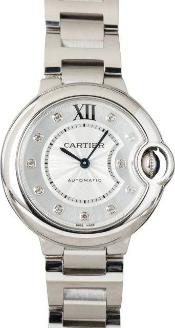 Cartier Ballon Bleu de Ref WE902074 Diamond Dial kol saati