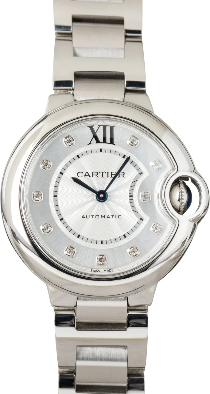 Cartier Ballon Bleu de Ref WE902074 Diamond Dial kol saati