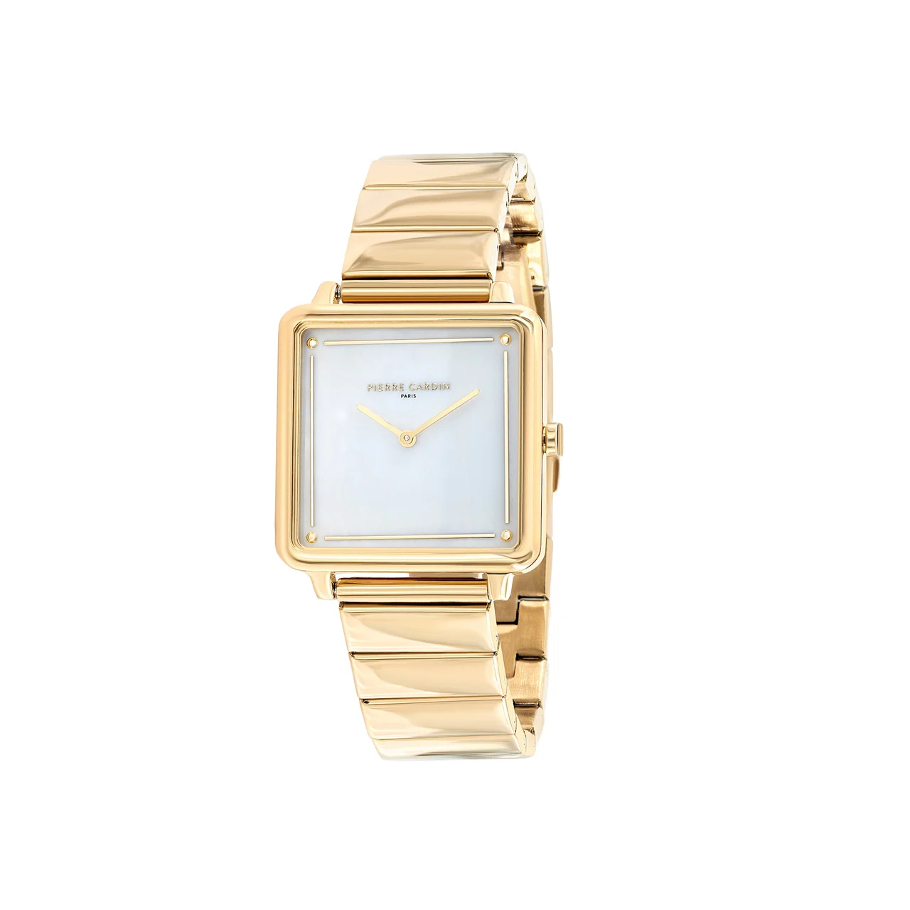 VENDÔME Mother of Pearl Look Gold Watch with Link Metal Strap CSQ.7008 31 mm kol saati