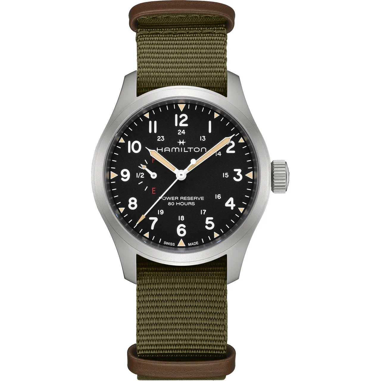 Hamilton Khaki Field Mechanical Power Reserve 40 mm H69509930 40 mm kol saati