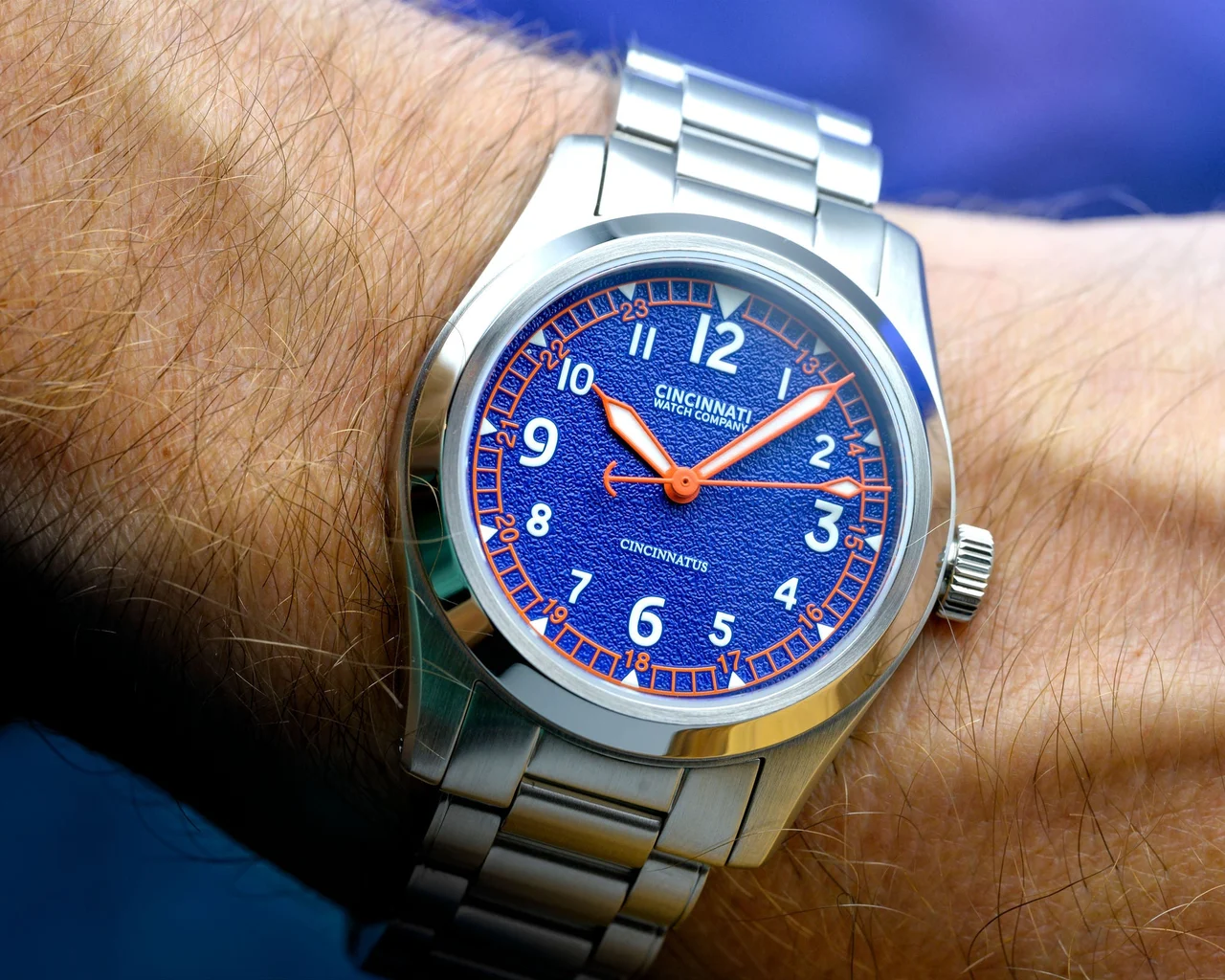 Cincinnati Watch Company Cincinnatus FLD-blue-24 38 mm kol saati