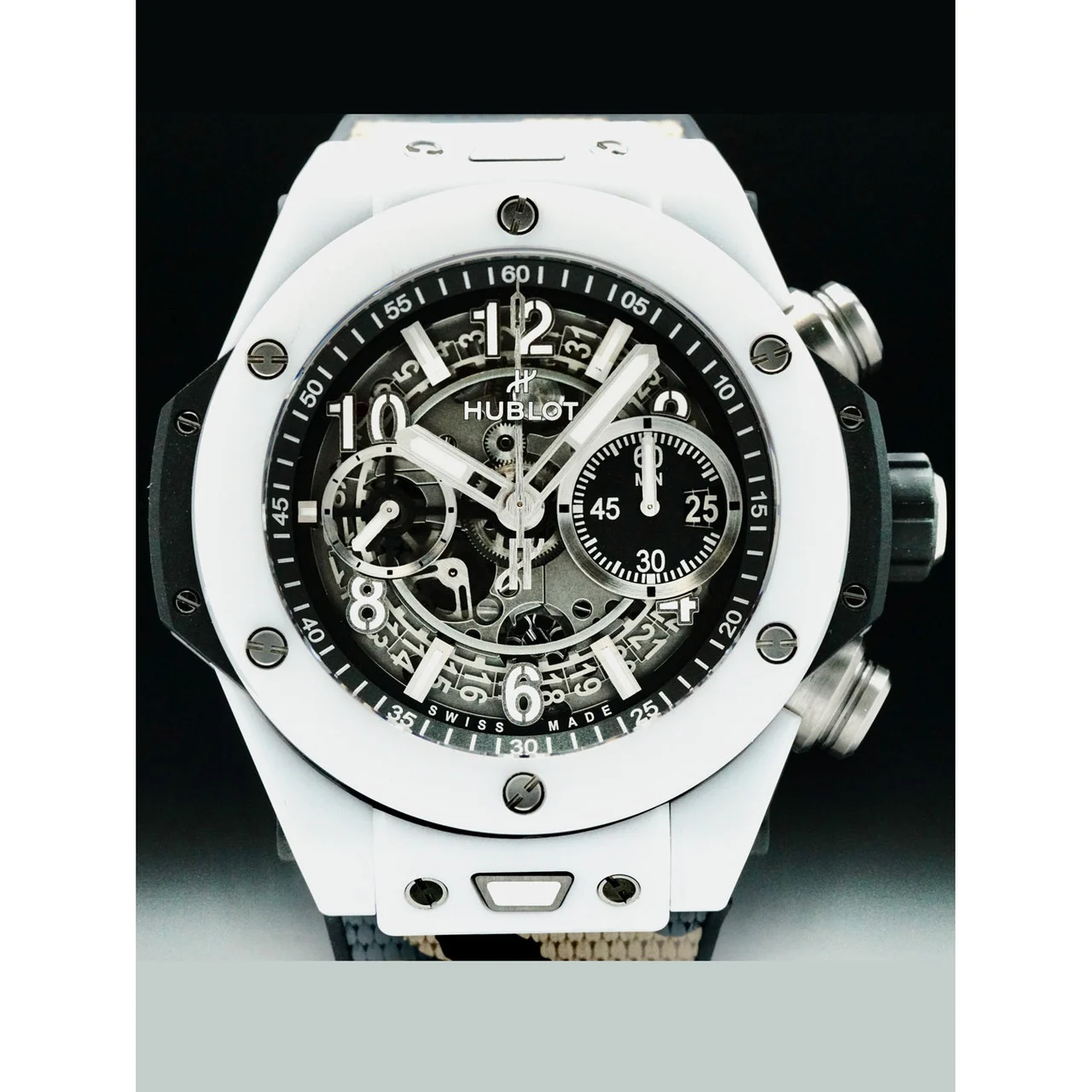 Hublot Big Bang Unico White Ceramic 210000073415 44 mm kol saati