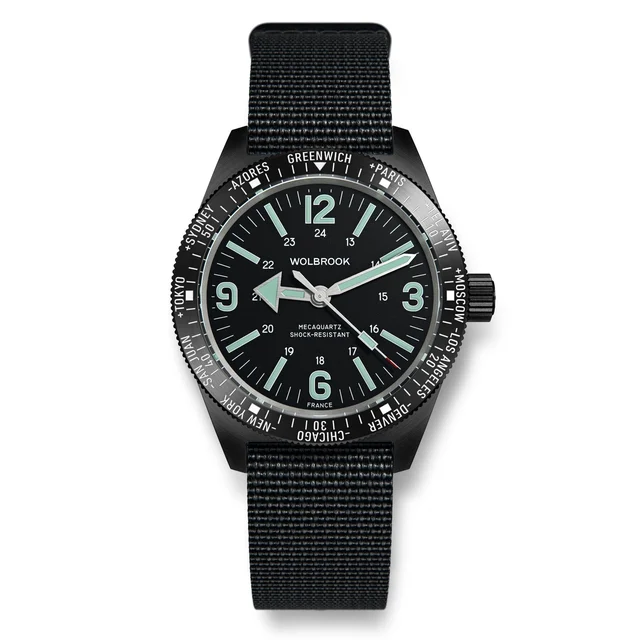 Wolbrook 22-SWM-021-NYL-BLK kol saati