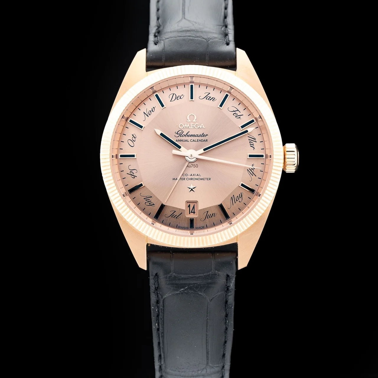 OMEGA Globemaster Rose Gold 210009N33218 41 mm kol saati