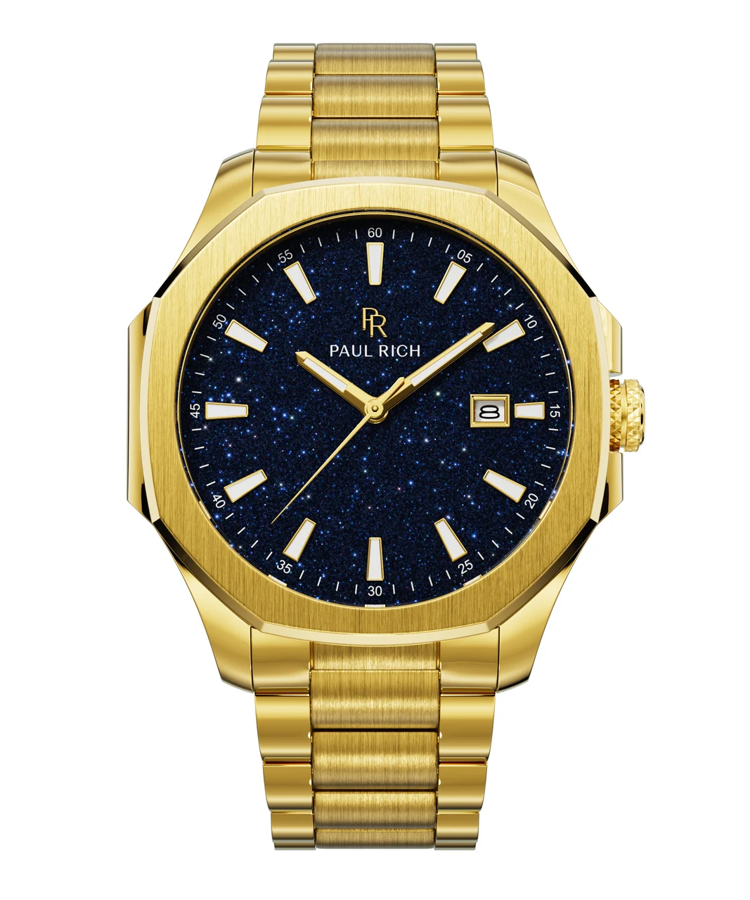 Paul Rich Mercer PR180GBlueAventurine - Gold 40 mm kol saati