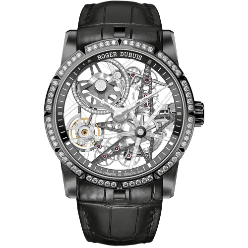 Roger Dubuis Excalibur Blacklight Black DLC Titanium 42mm RDDBEX0756 42 mm kol saati
