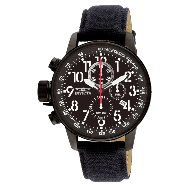 Invicta I-Force Left-Handed Watch - 46mm, Black (1517) kol saati