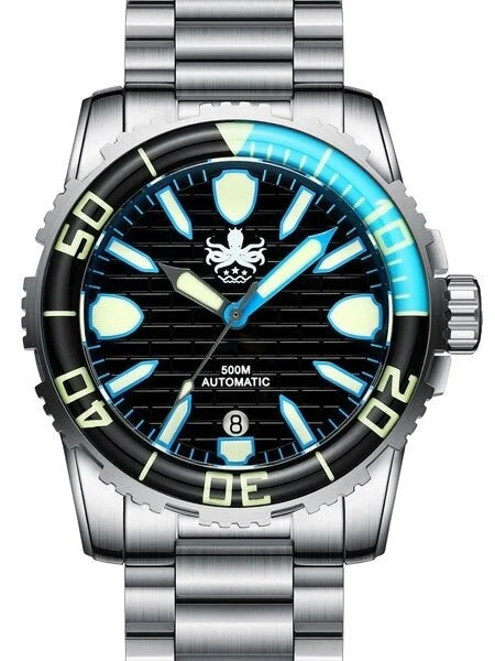 Phoibos Great Wall Swiss ETA Automatic Dive Watch with DD AR Sapphire Crystal #PY022C 42 mm kol saati