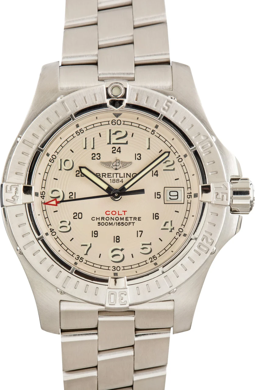Breitling Colt Ivory Dial A74380 41 mm kol saati