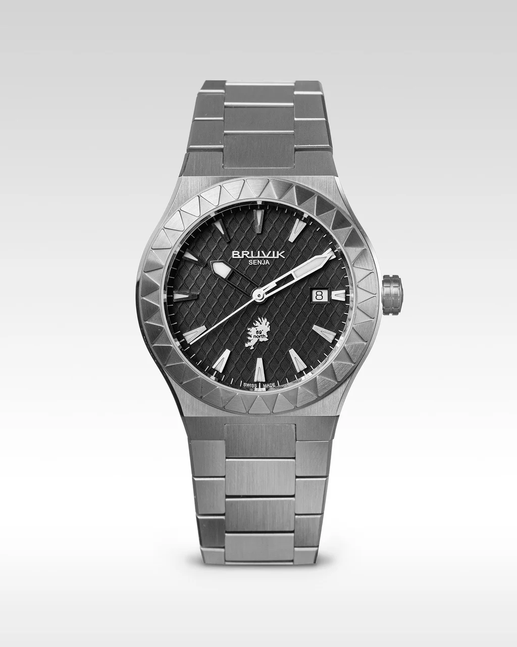 Bruvik Fine Timepieces SJAO Senja okshornan 42 mm kol saati