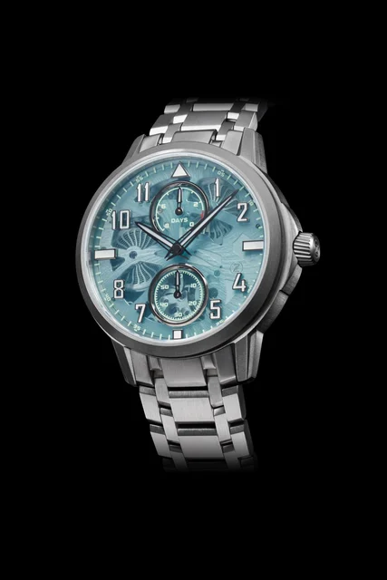 Zelos Mirage 8 Days Titanium 'Azure' kol saati