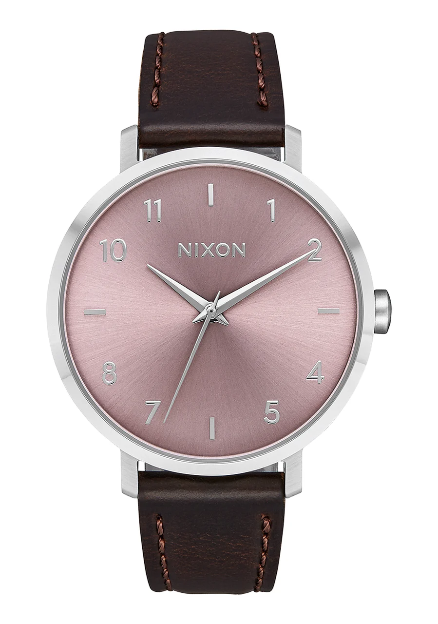 Nixon US Arrow Leather - Silver / Pale Lavender A1091-2878-00 kol saati