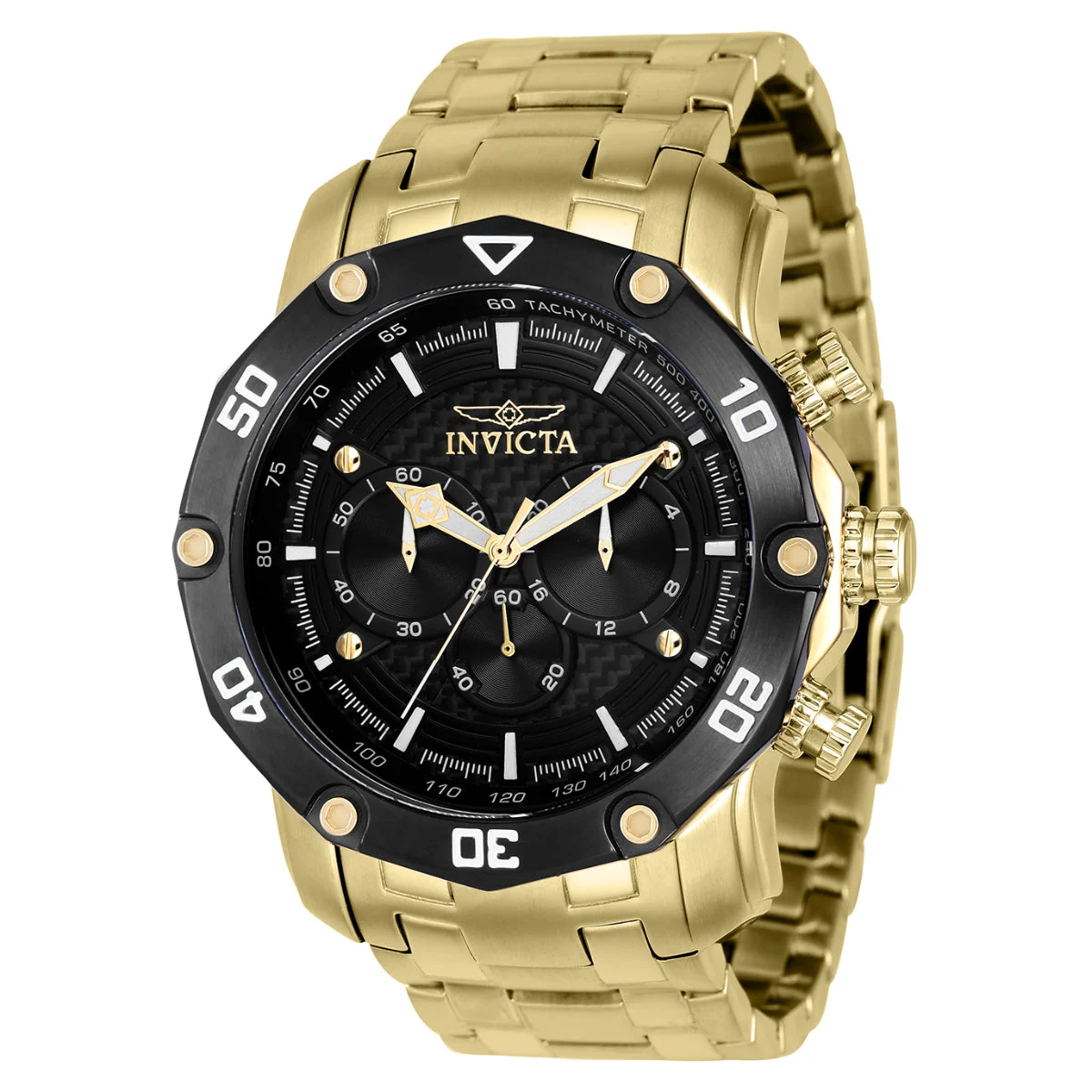 Invicta Pro Diver Watch - 50mm, Gold (ZG-37725) 50 mm kol saati