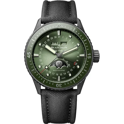 Blancpain Bathyscaphe Quantième Complet Phases de Lune 5054 0153 B52A 43.6 mm kol saati