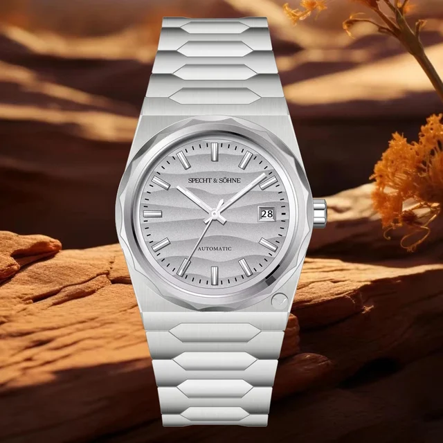 Tandorio Specht & Söhne 222 Luxury 37mm Miyota 8215 Automatic Stainless Steel Watch 5Bar S