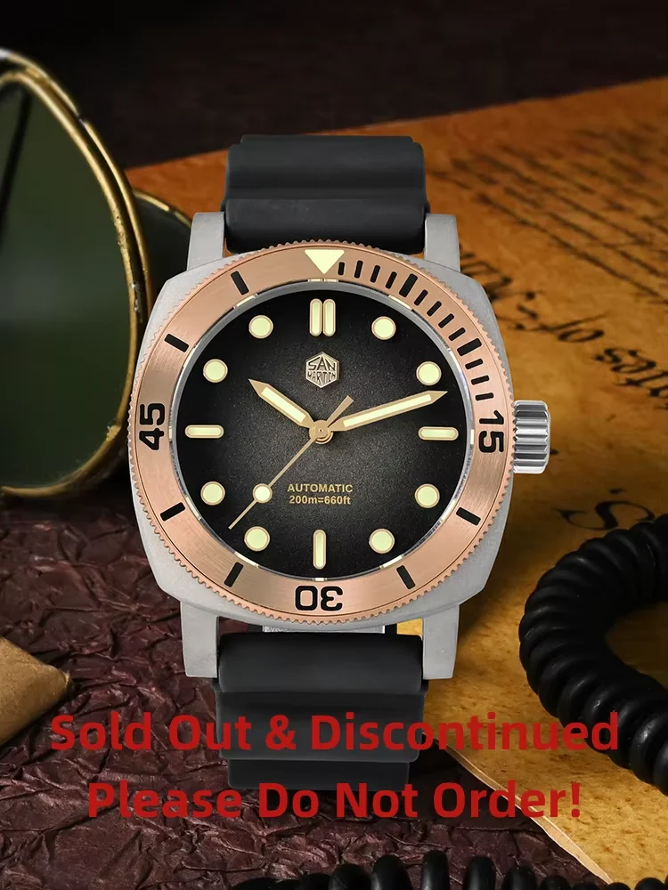 San Martin Titanium Diver Automatic San Martin 42mm NH35 Titanium Diver Watch For Men Automatic 42 mm kol saati